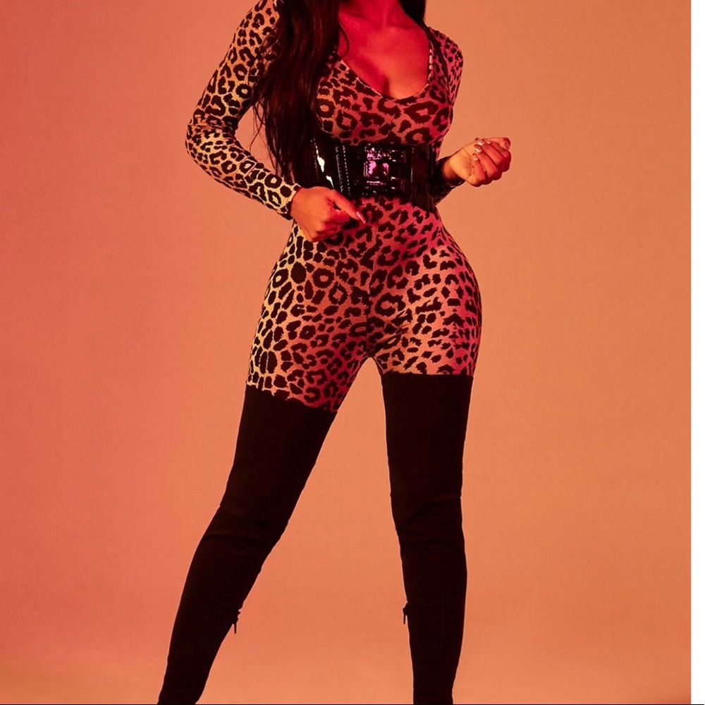 Cheetah print jumpsuit